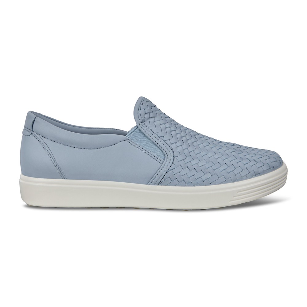 ECCO Womens Slip-On Blue - Soft 7 - XYV-820954